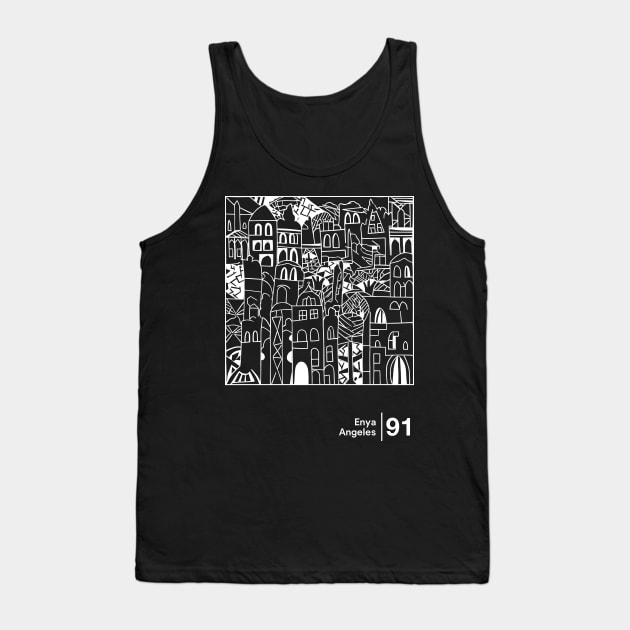 Enya - Minimalist Style Graphic Design Tank Top by saudade